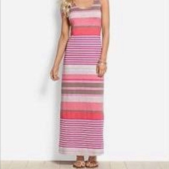 Tommy Bahama Sleeveless Cotton Striped Maxi Dress - Picture 8 of 10